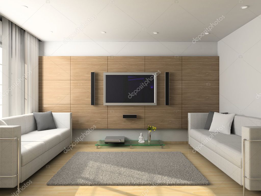 Flat screen TV sitting on stand before wall mounting